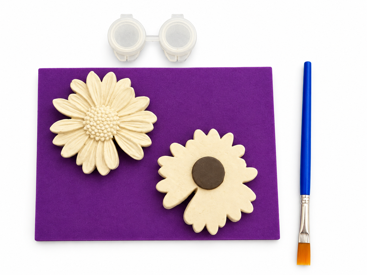 2-Pack Daisy Flower Paint Kit With Magnet
